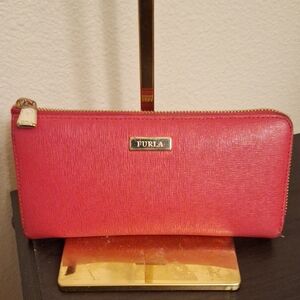 FURLA Wallet Red 3/4 Zip
